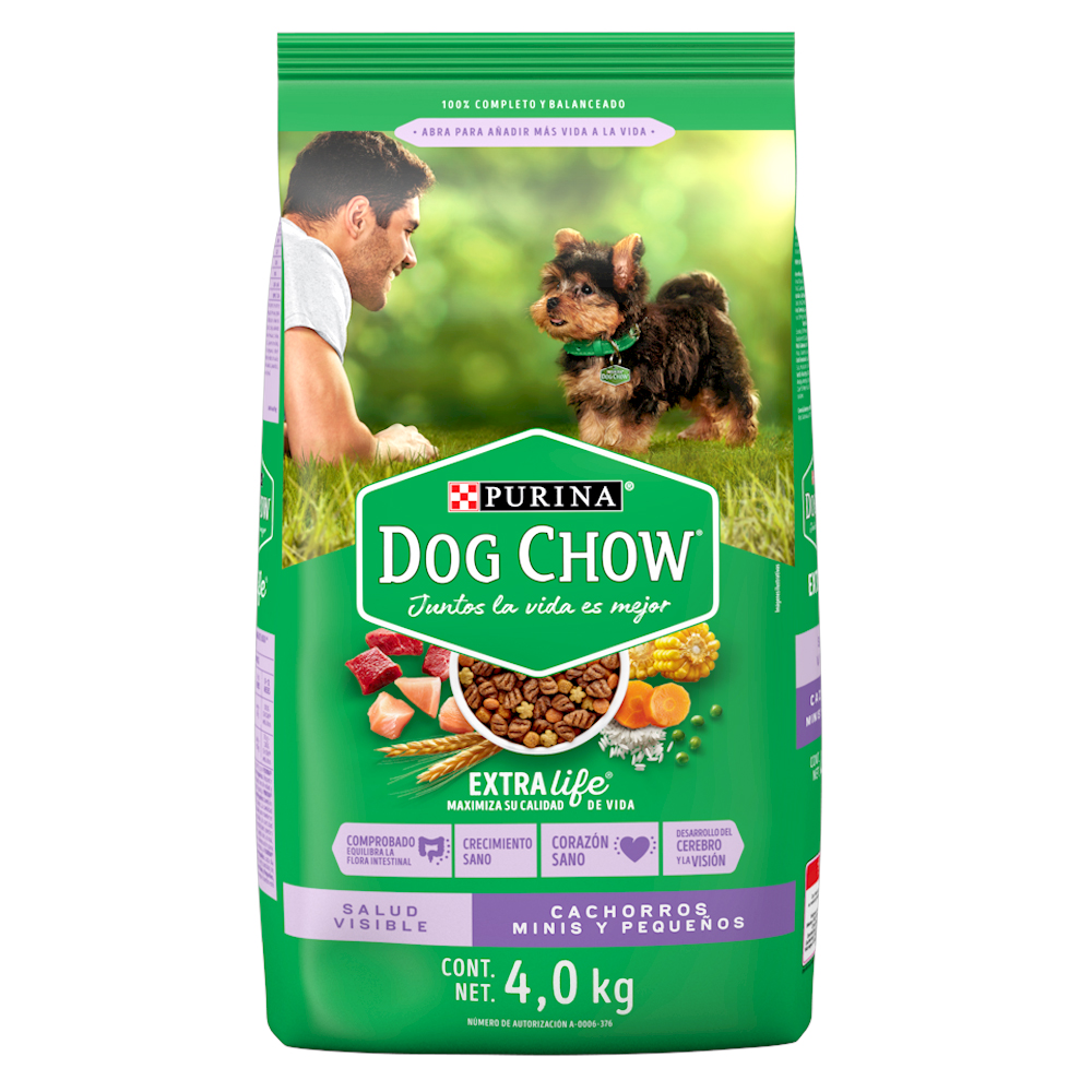 Dog Chow Alimento seco cachorros minis y pequeños, bulto de 4kg
