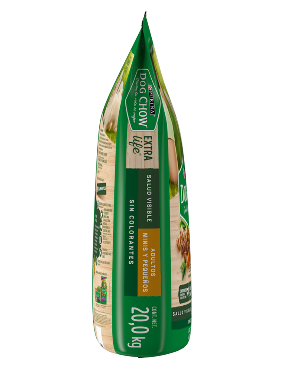 Dog Chow Sin Colorantes Alimento seco perros adultos minis y pequeños, bulto de 20kg