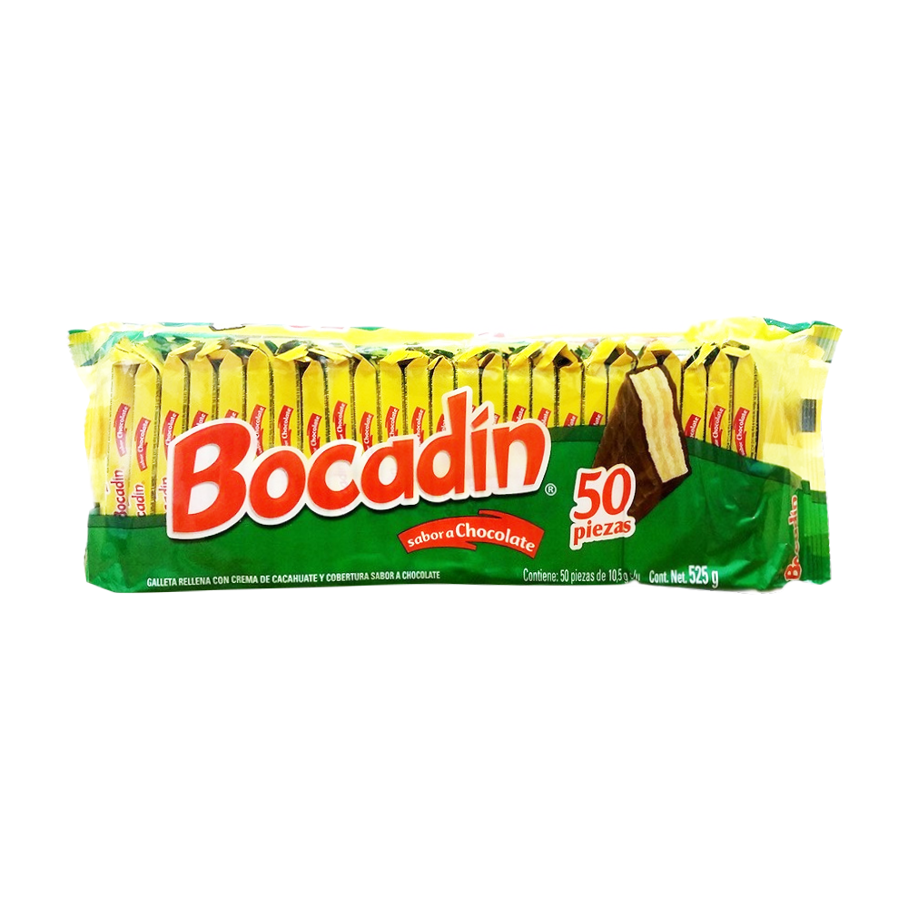 Paquete 50 Bocadín Chocolate Galleta Bocadin