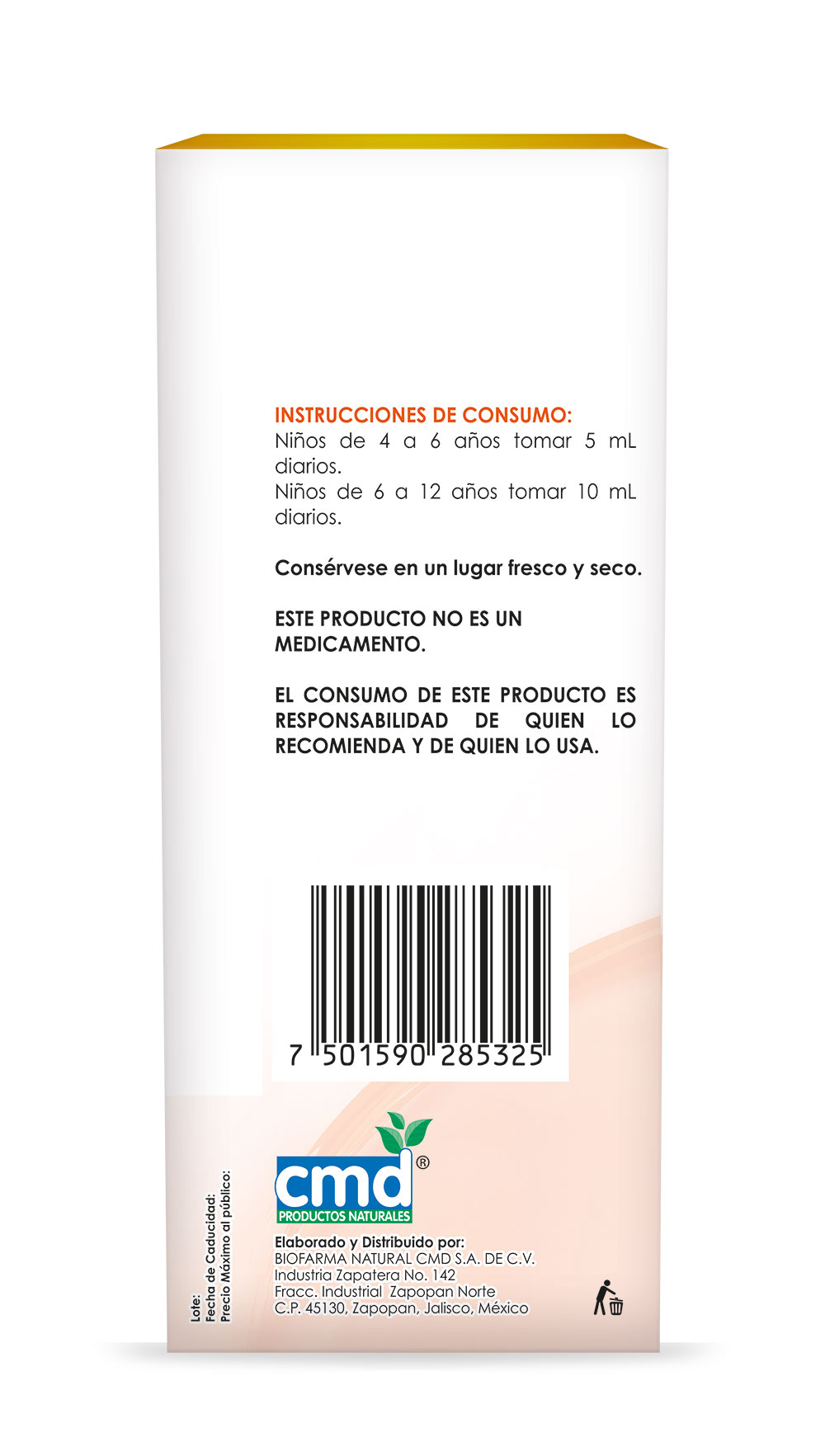 Big Complex Yummi, 240 ml, Sabor Melocoton, Omega 3, Beta glucano, Quercetina