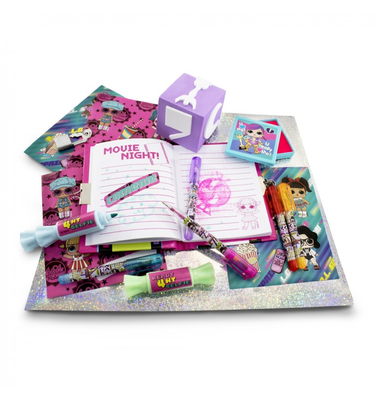 Diario secreto de Lol Surprise con candado para niñas libreta para dibujar 