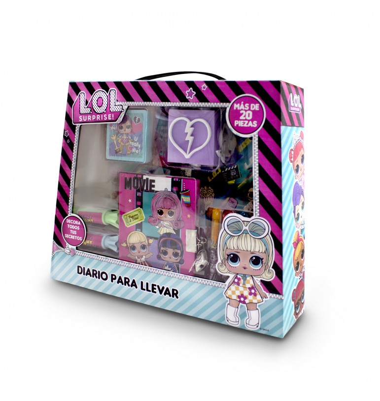 Diario secreto de Lol Surprise con candado para niñas libreta para dibujar 