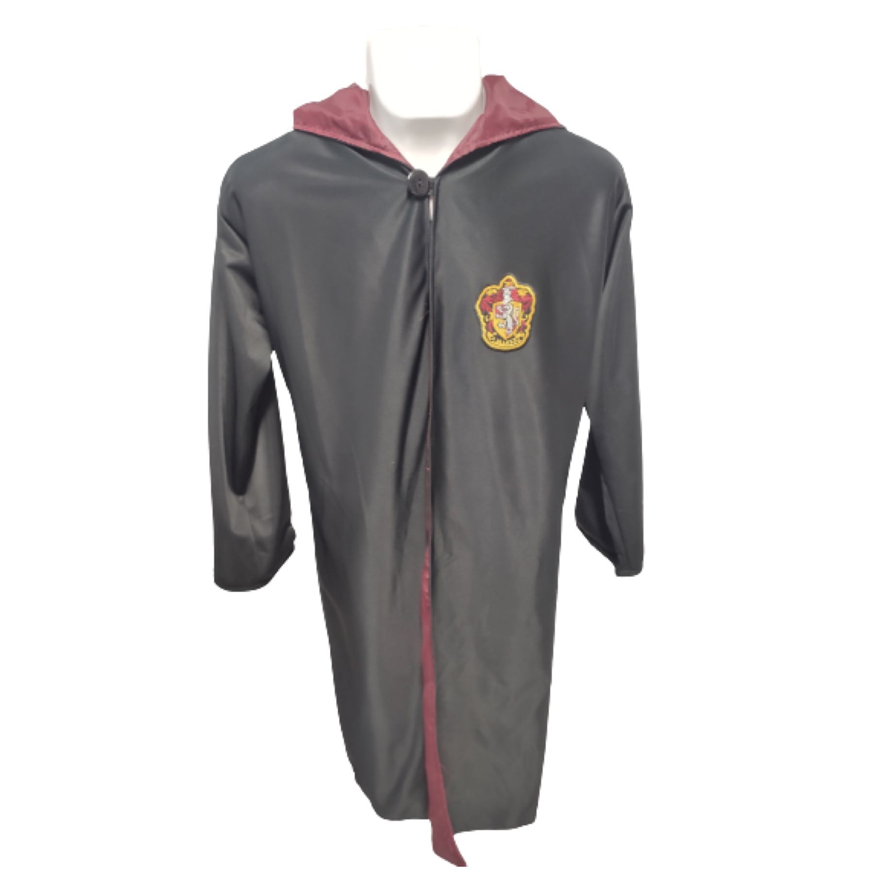 Cosplay Harry Potter Disfraz Combo Gryffindor Adultos Capa Bata Abrigo Gabardina Unitalla y Varita Resina Ron Weasley