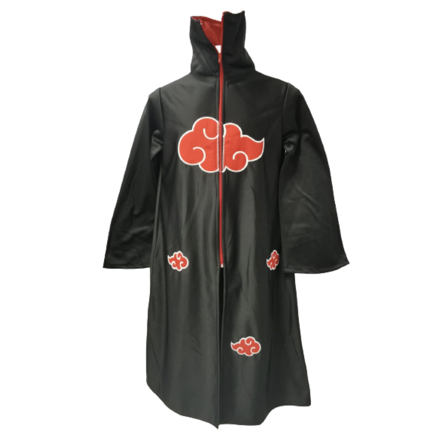 Cosplay Naruto Disfraz Combo Adulto Itachi Clan Uchiha: 1 Anillo, 1 Banda Aldea Hoja Renegado 1 Bata Akatsuki Unitalla y 1 Collar