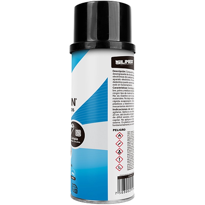 Limpiador Dielectrico De Circuitos Y Tarjetas Electronicas Silimex COMPUklin 454ml.