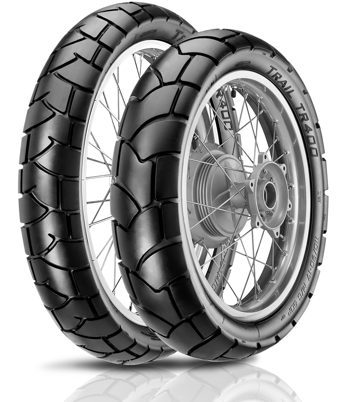 Kit Llantas 120/80-18 Y 90/90-21 Vipal Moto Premium Tr400