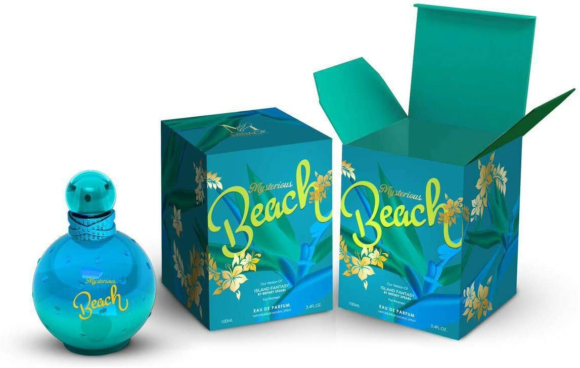 Mysterious BEACH EDP-SP 3.4 oz (perfume de impresión ISLAND FANTASY por B, SPEARS