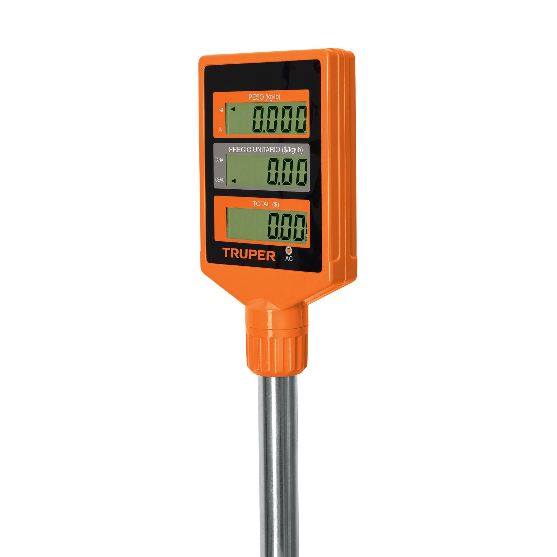 Báscula Capacidad 40 Kg Electrónica Multifunciones C/Torreta Truper Código: 100871 Clave: BASE-40T