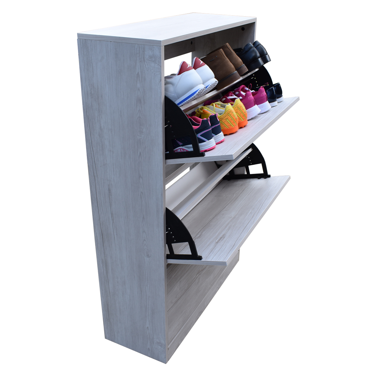 Organizador De Zapatos Hogare, mueble Zapatero Madera, Venecia Moderno y Elegante Blanco Nórdico