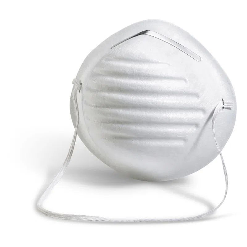 50 Mascarillas Para Polvo Color Blanco Marca Corona VIC200V