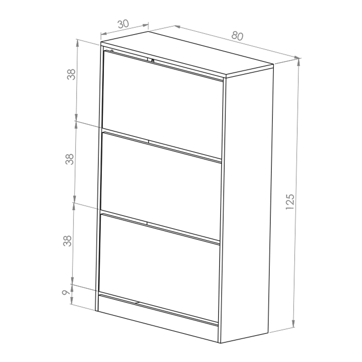 Organizador De Zapatos Hogare Mueble Zapatero Madera Venecia Moderno y Resistente Chocolate Azul
