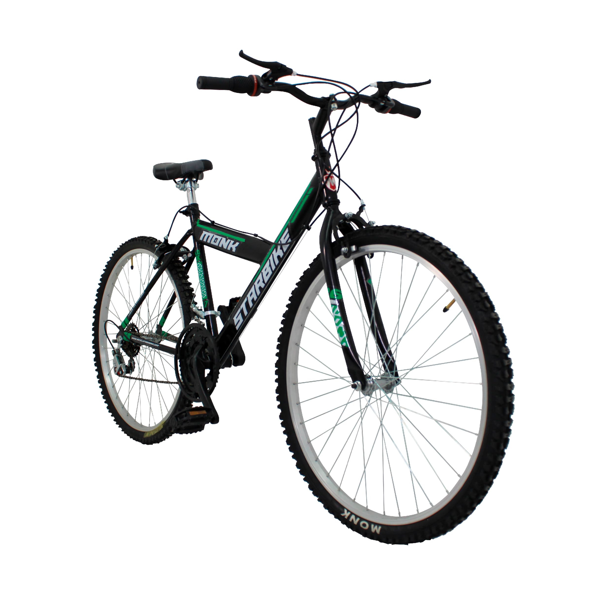 Bicicleta Montaña Rodada 26 18 Velocidades Monk StarBike 2.1 Negro Verde