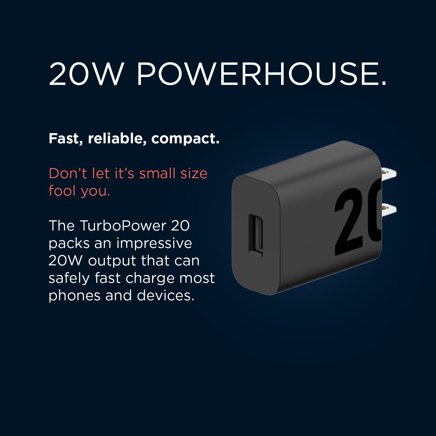 Cargador Turbo 20w De Pared + Cable Tipo C Motorola Negro