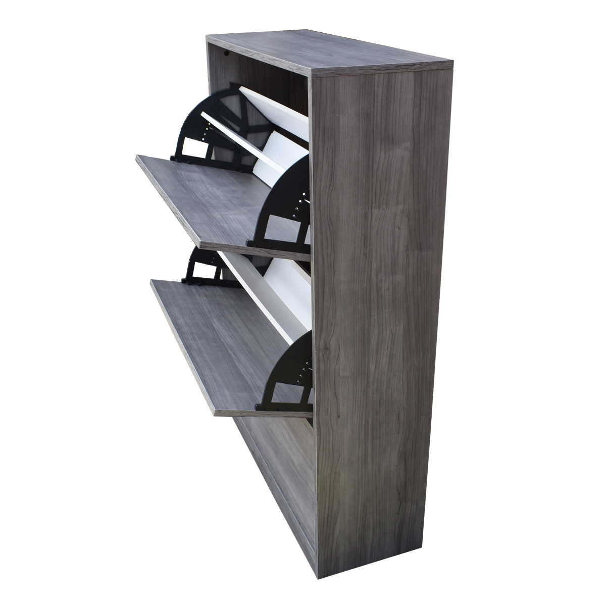 Organizador De Zapatos Hogare, Mueble Zapatero Madera, Venecia Inteligente y  Moderno Gris Storm