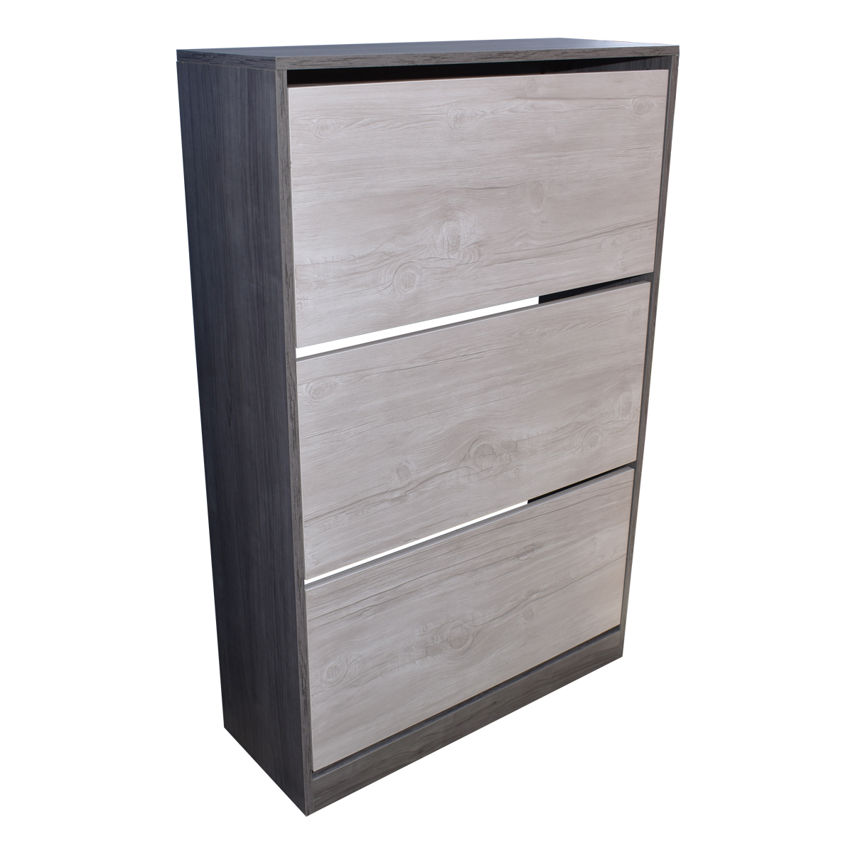 Organizador De Zapatos Hogare, Mueble Zapatero Madera, Venecia Funcional e Inteligente Gris Blanco