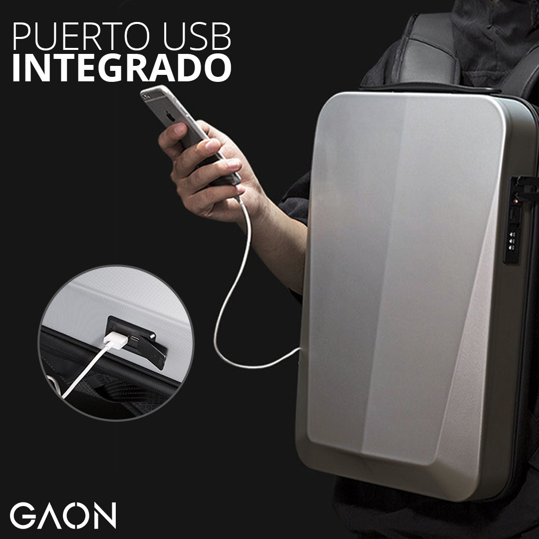 Mochila Impermeable Para Laptop Antirrobo Usb Premium