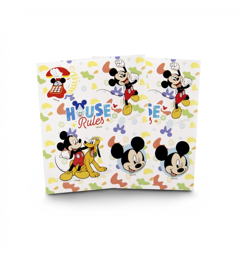 Mini libreta diario para niños Mickey mouse Disney con plumones