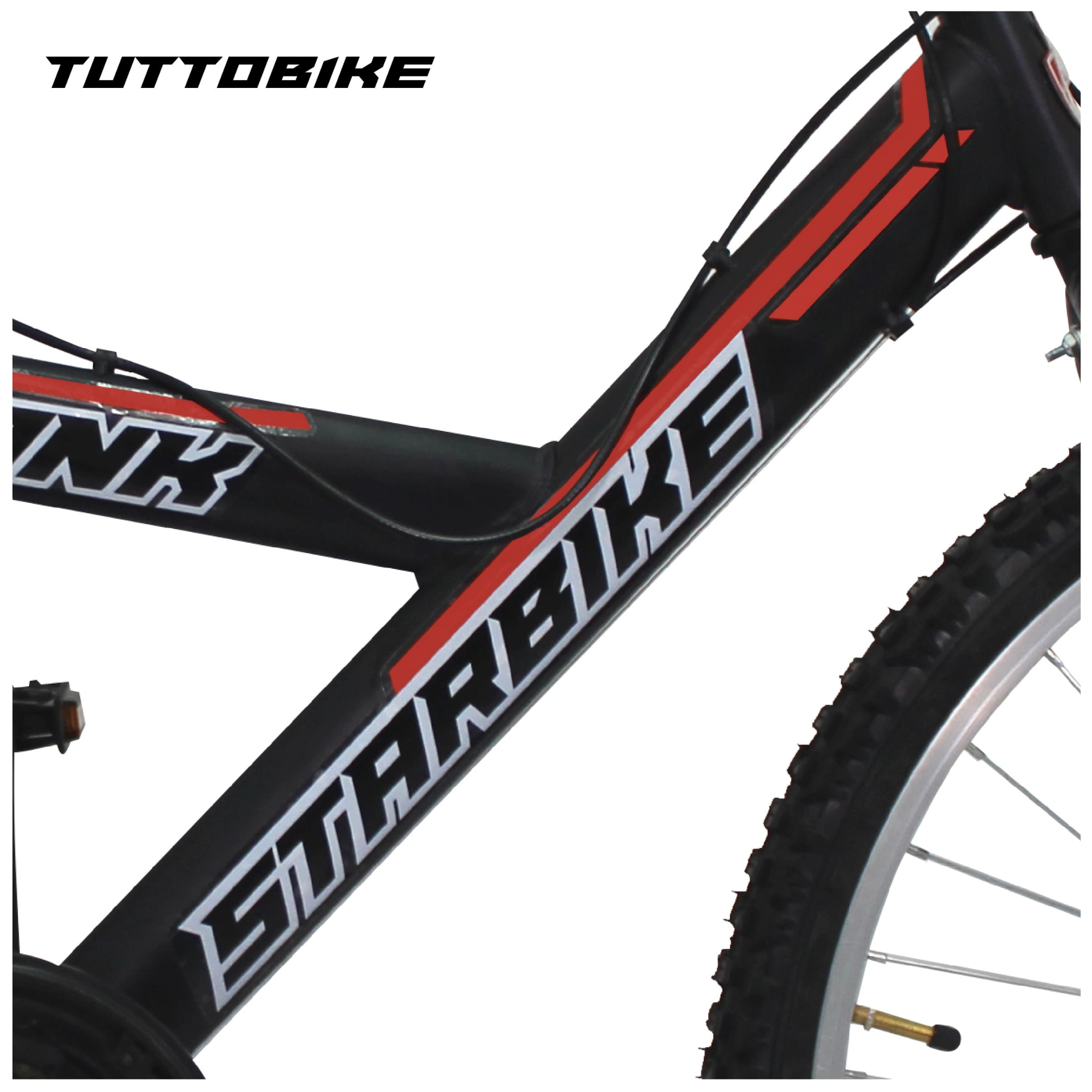 Bicicleta Montaña Rodada 26 18 Velocidades Monk StarBike 2.1 Negro Rojo