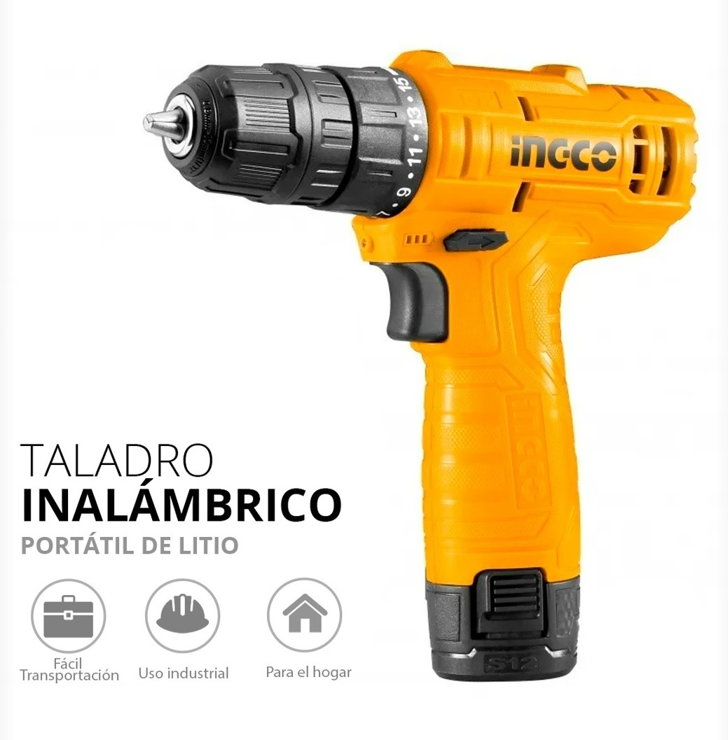 Taladro Inalambrico Atornillador De Mano Portatil Industrial