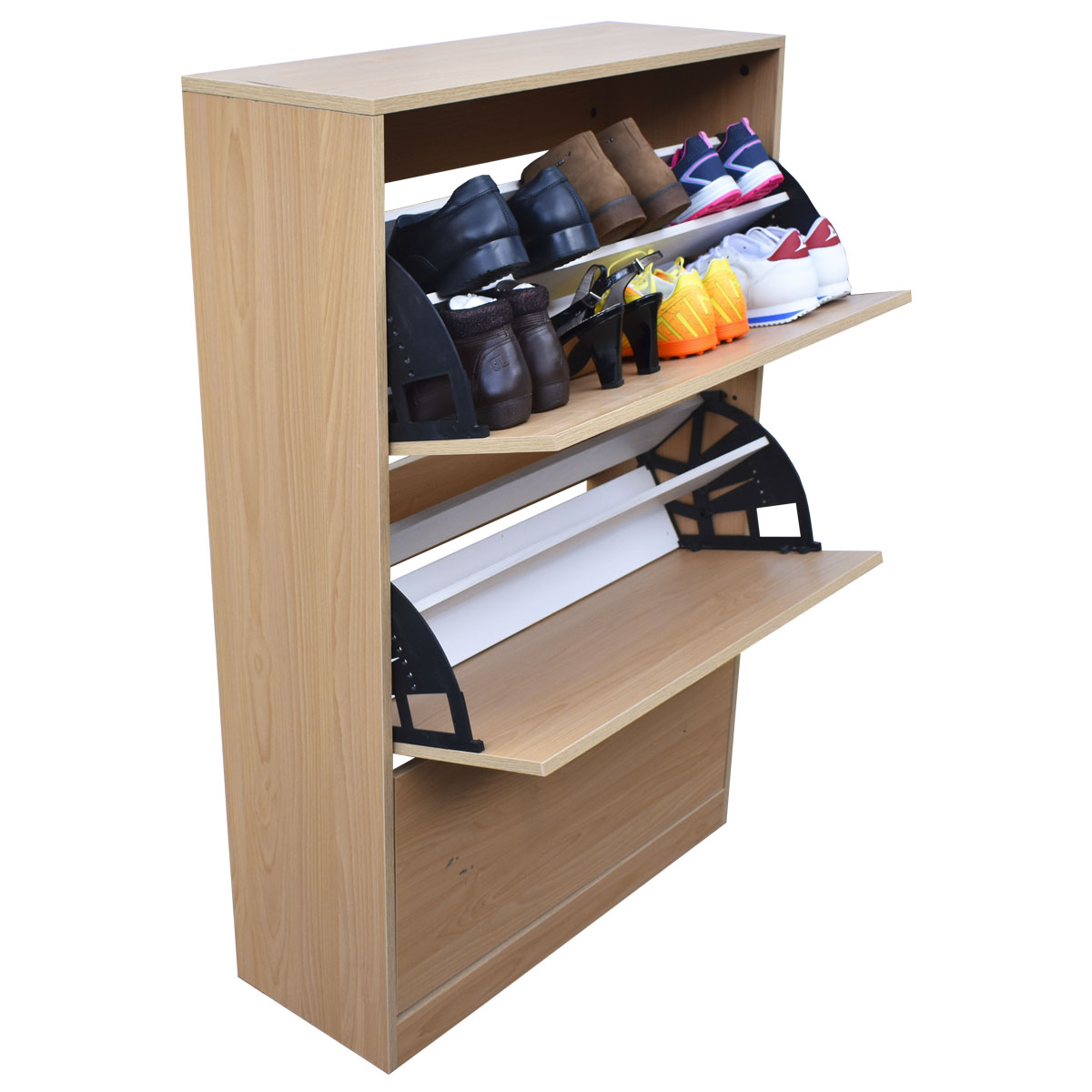 Organizador De Zapatos Hogare, Mueble Zapatero Madera, Venecia Moderno y Elegante Roble