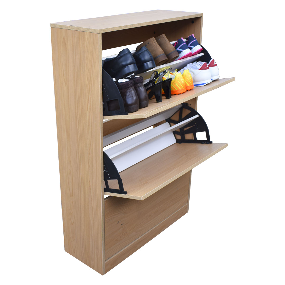 Organizador De Zapatos Hogare, Mueble Zapatero Madera, Venecia Moderno y Elegante Roble