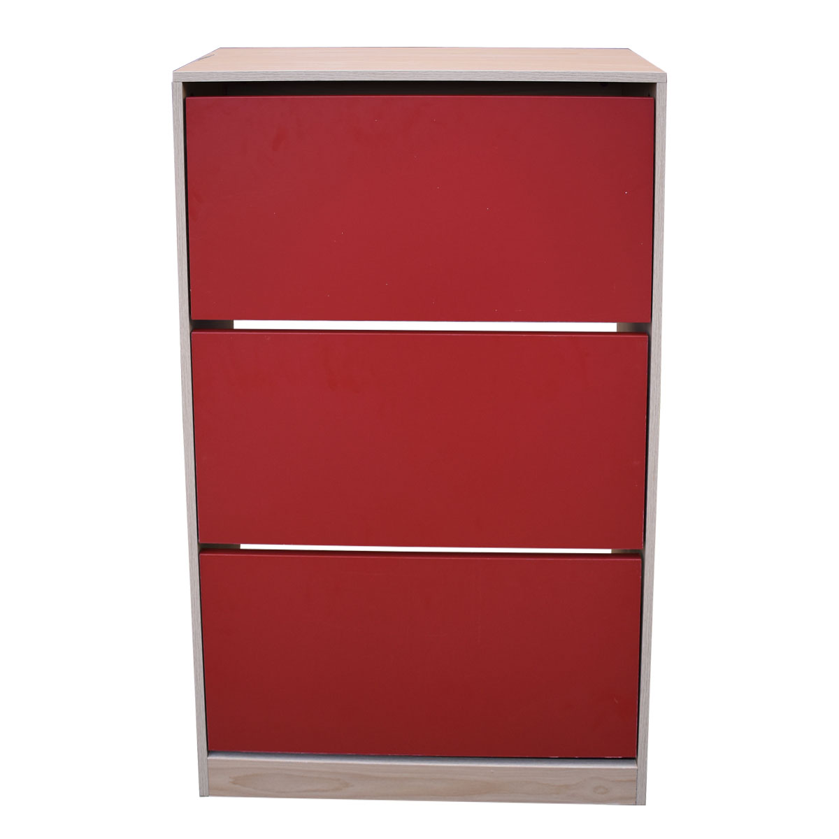 Organizador De Zapatos Hogare, Mueble Zapatero Madera, Venecia Practico Y Moderno Roble Rojo