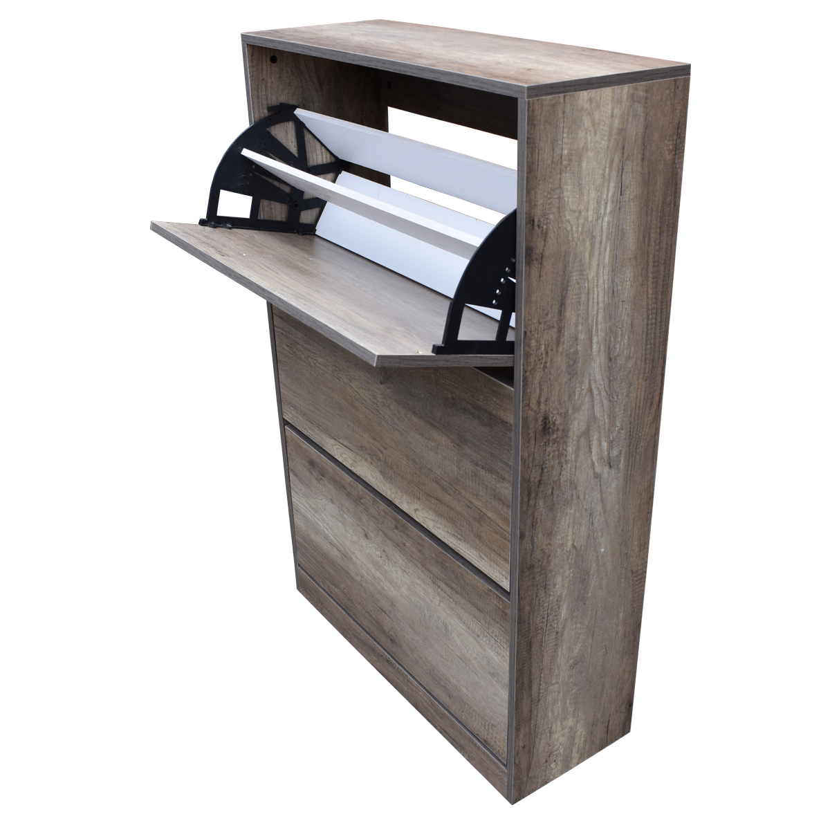Organizador De Zapatos Hogare, Mueble Zapatero Madera, Venecia Moderno e Inteligente Rustik Wood