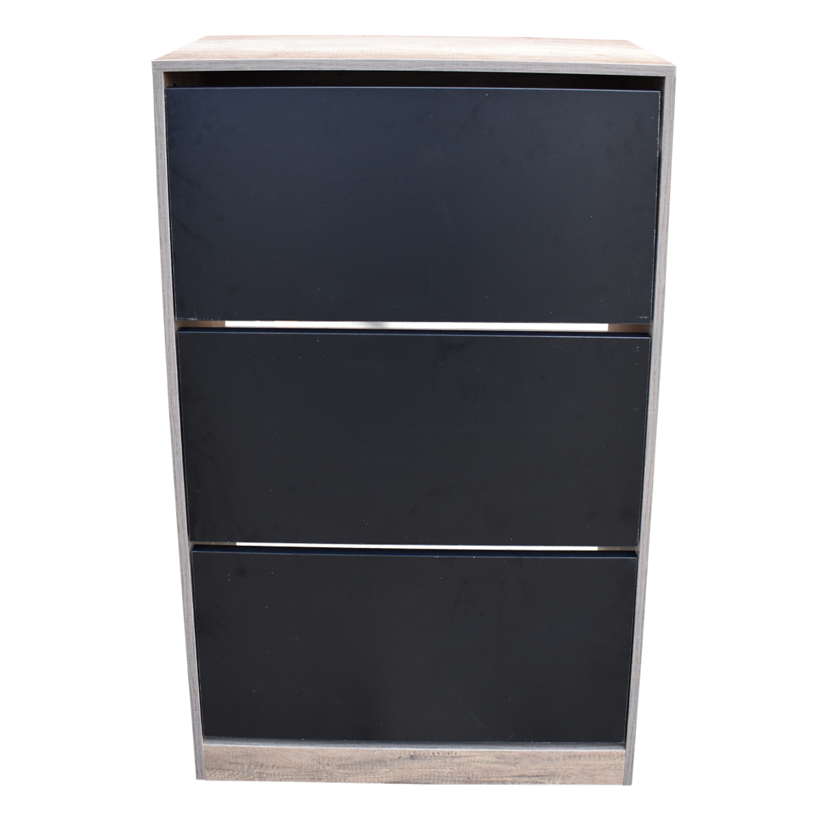 Organizador De Zapatos Hogare, Mueble Zapatero Madera, Venecia Elegante y Practico Rustik Wood Negro 