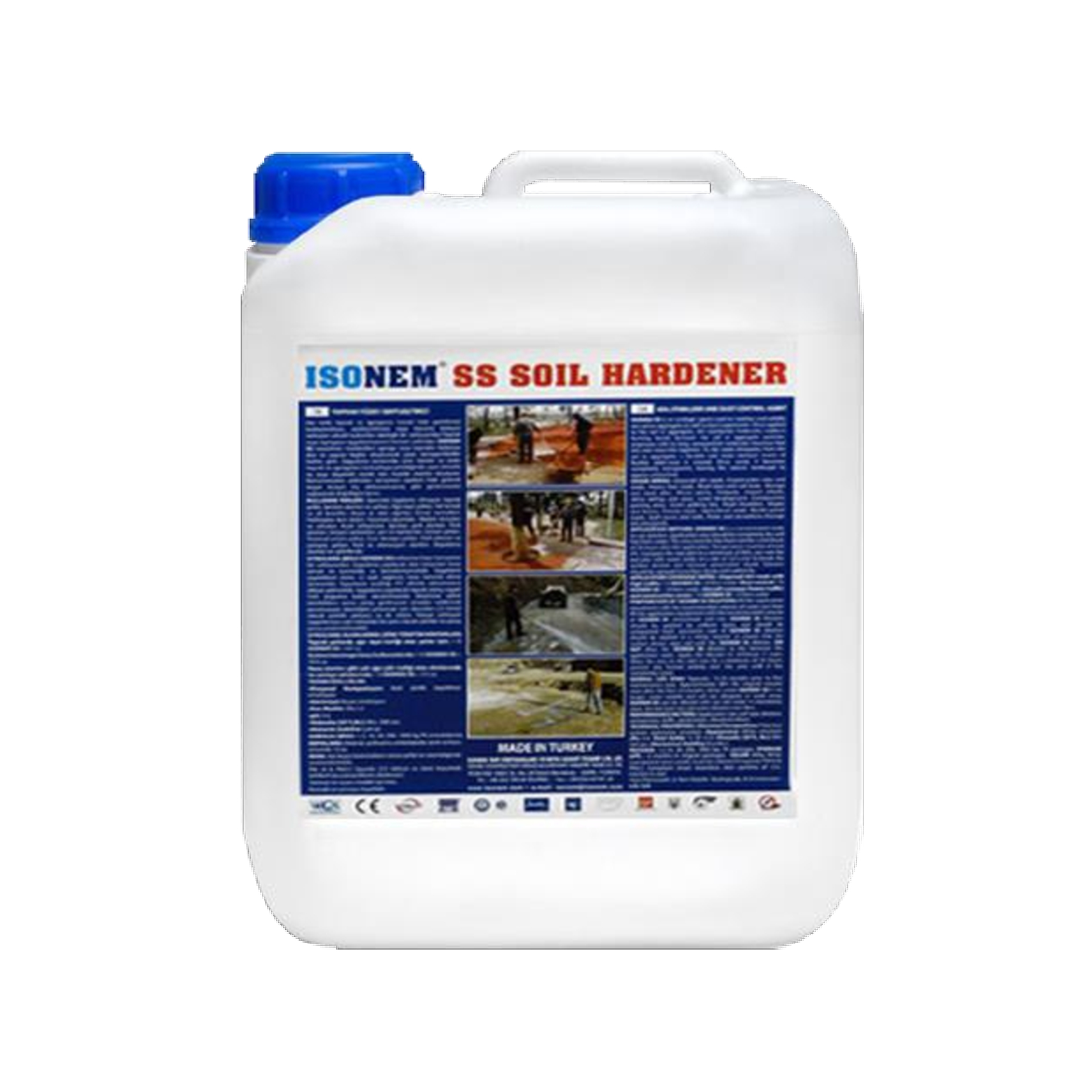 ISONEM SS SOIL HARDENER - Estabilizador de Suelo y Agente de Control de Polvo - 5 Lt