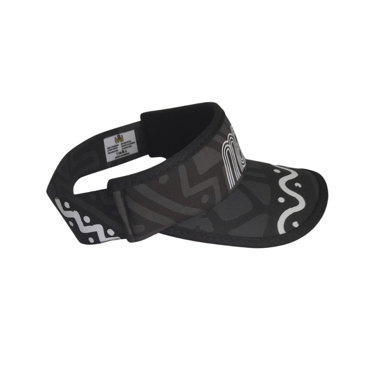 Visera Deportiva Negra México Para Correr, Triatlón, Running