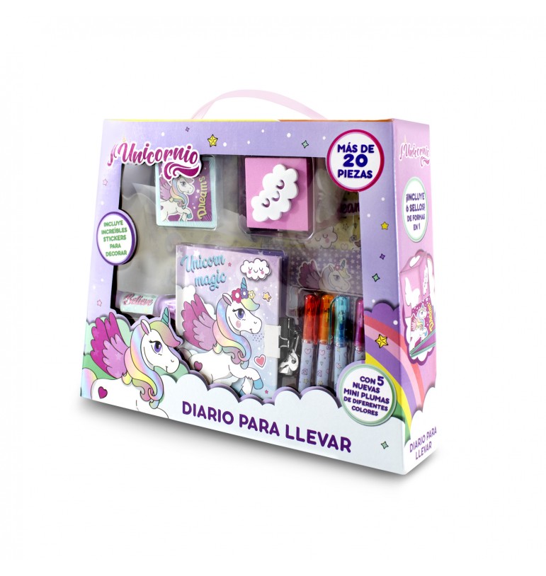 Diario secreto de Unicornio con candado para niñas libreta