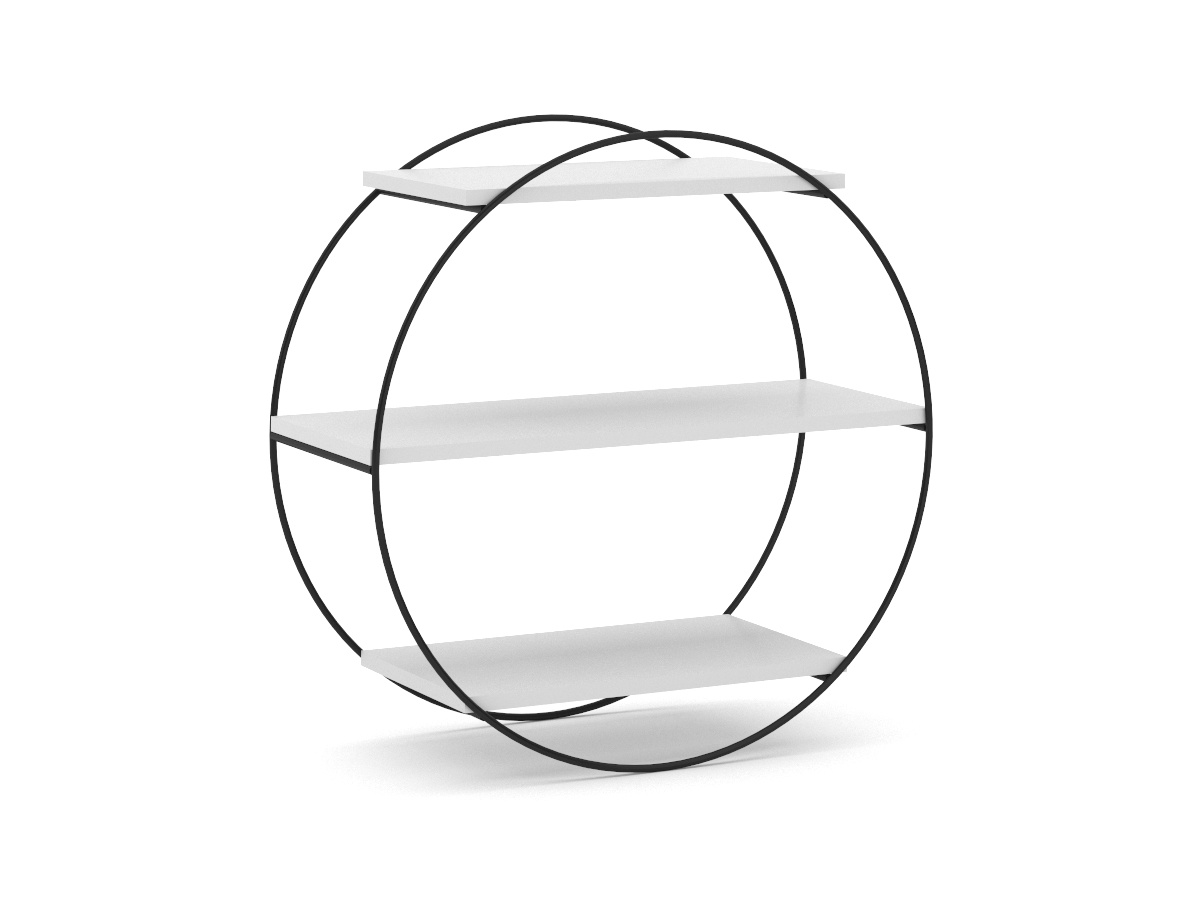 Moderno Librero Minimalista Flotante de 3 Estantes Ideal para tu Hogar Nuuk Concept.