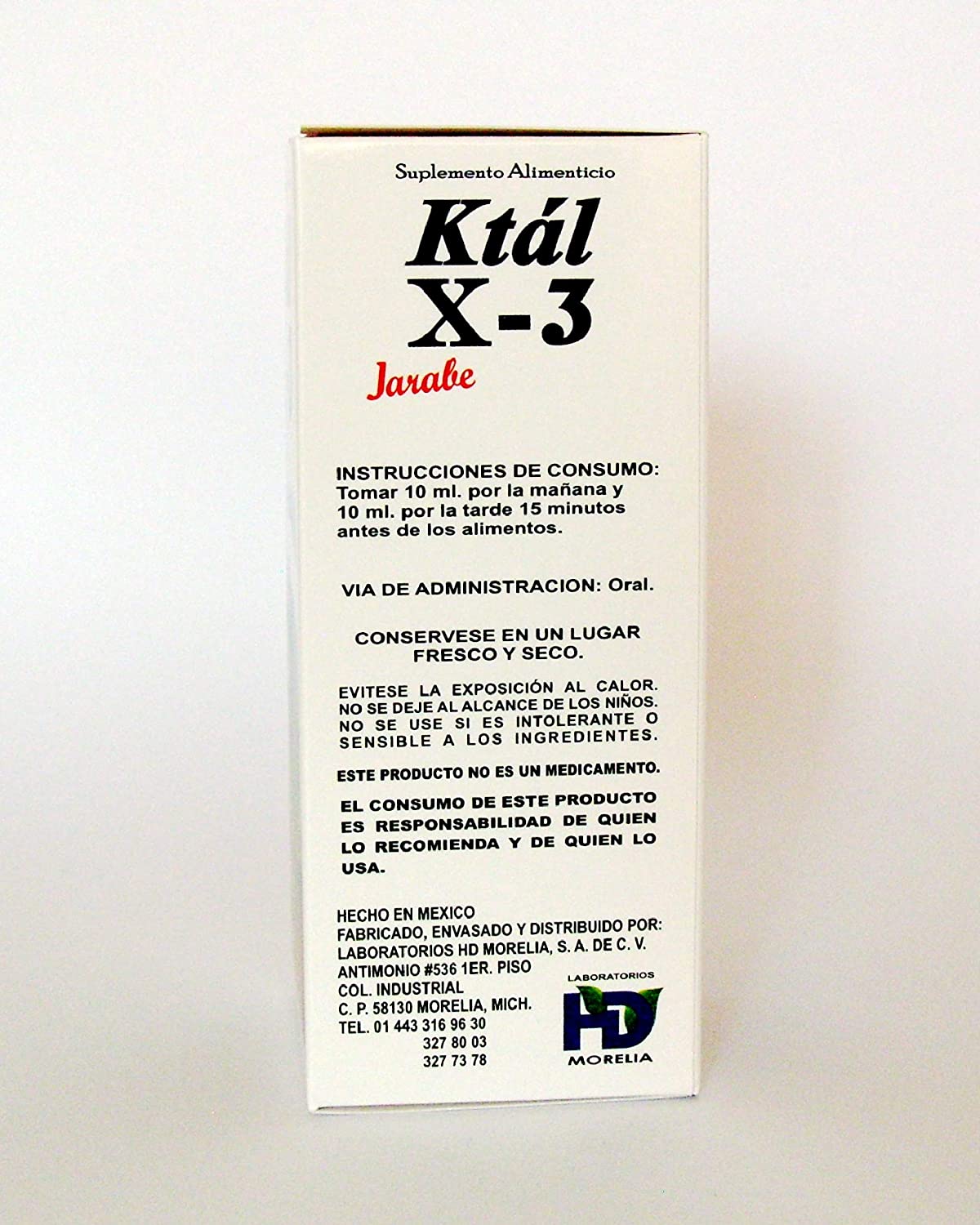 Ktal X-3, Jarabe 240 Ml, Damiana, Azahar, Lechuga, Lupulo Auxiliar del Insomnio
