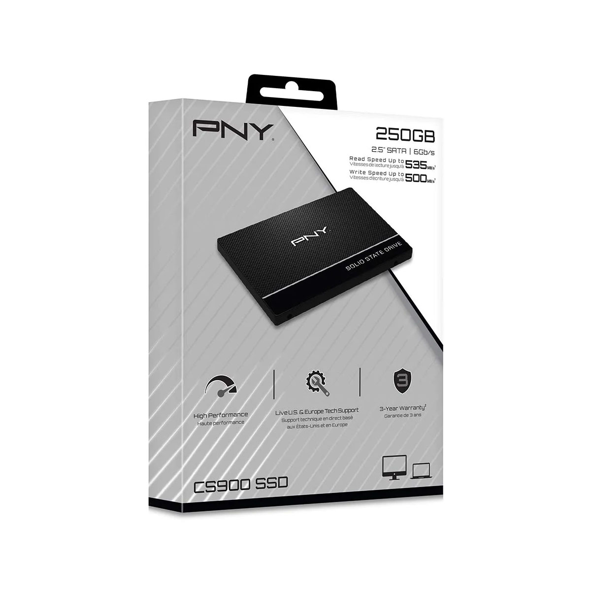 Disco duro sólido SSD PNY CS900 250gb Sata3 6gb/s