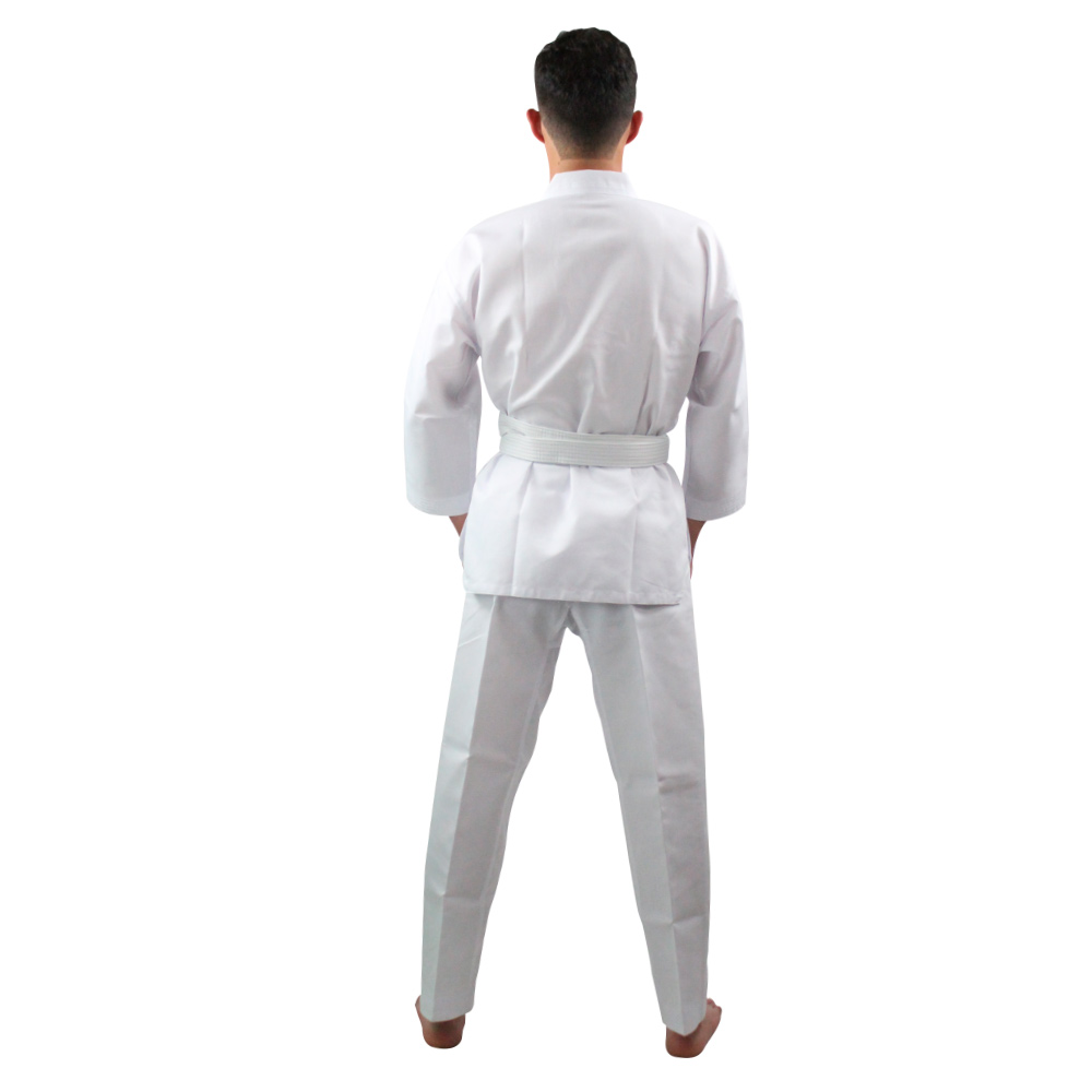 Dobok Uniforme Unisex Fire Sports Traje Taekwondo Blanco Juvenil/Adulto