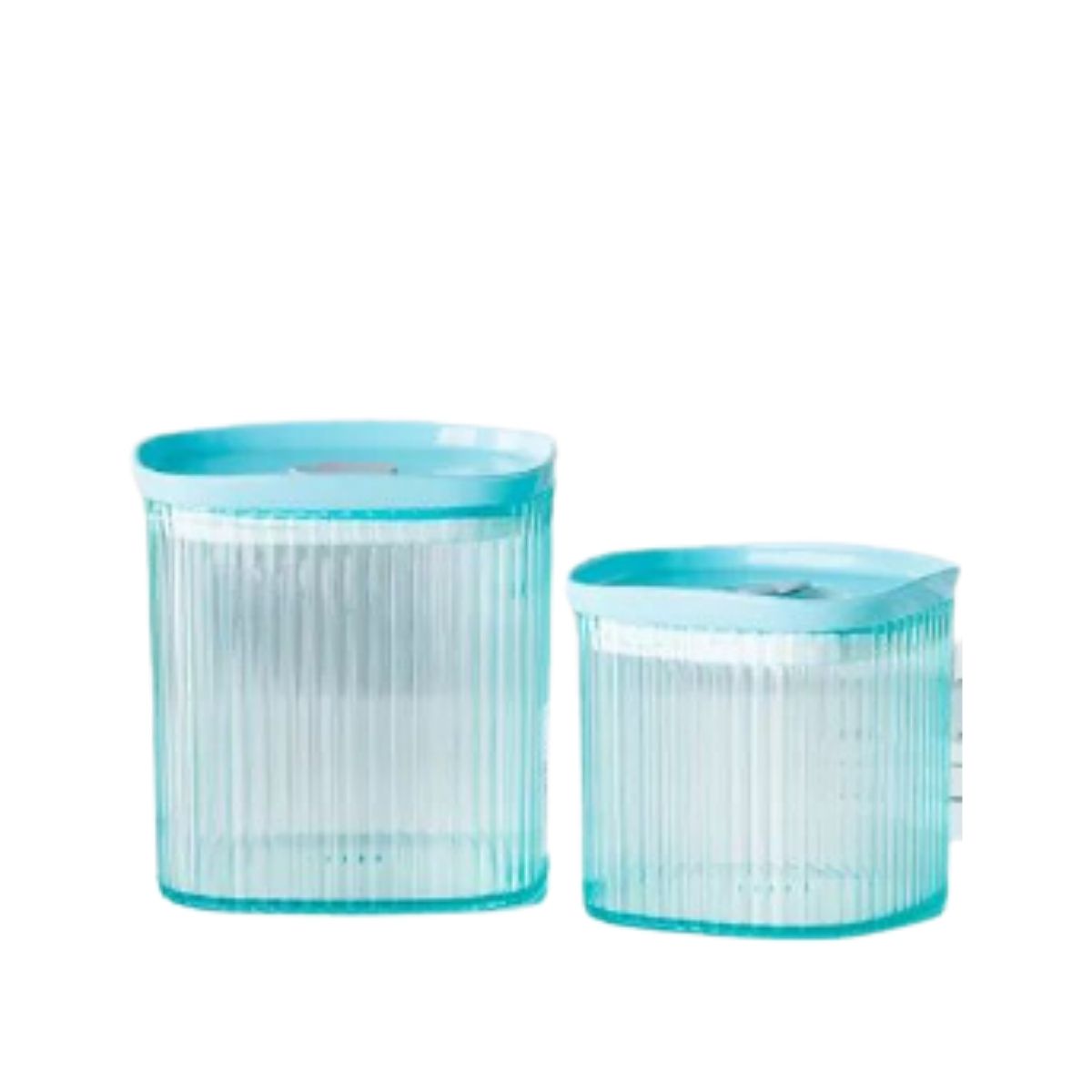 Set 2 Recipientes De Plástico Para Almacenamiento Alimentos