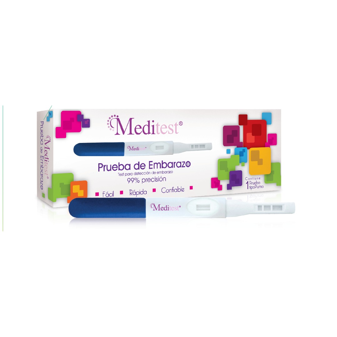 PRUEBA DE EMBARAZO Meditest 99% precisión 1 prueba tipo pluma