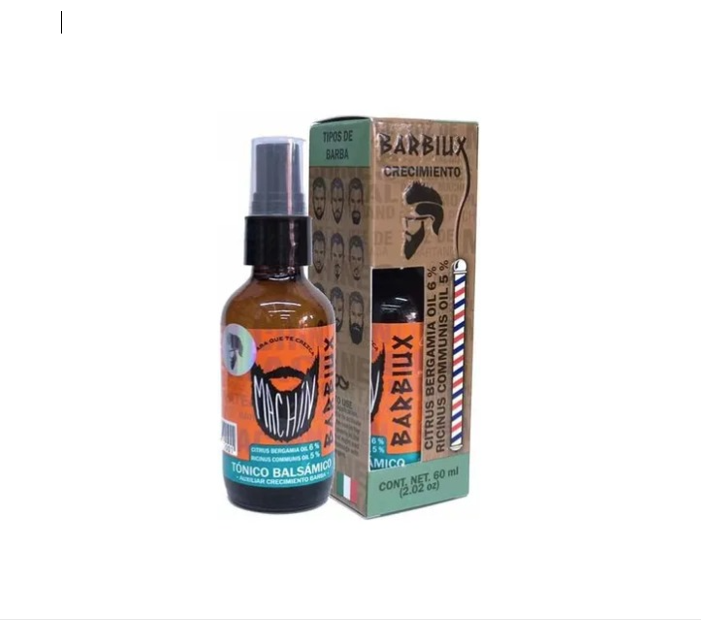 BALSAMO NATURAL BARBIUX PARA CRECIMIENTO DE BARBA Y BIGOTE