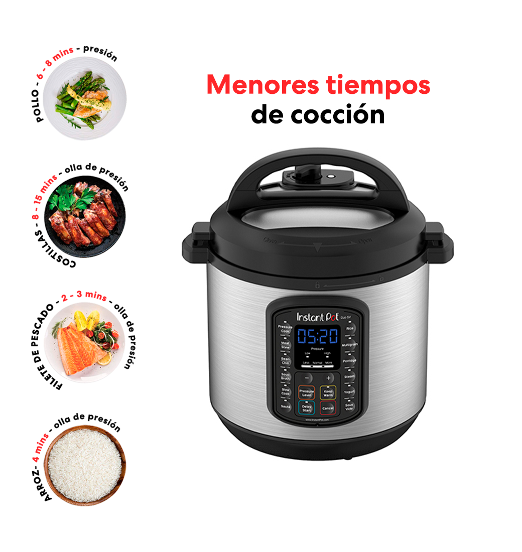Olla Multifuncional a Presión Eléctrica Instant Pot Duo SV (5,7 litros)