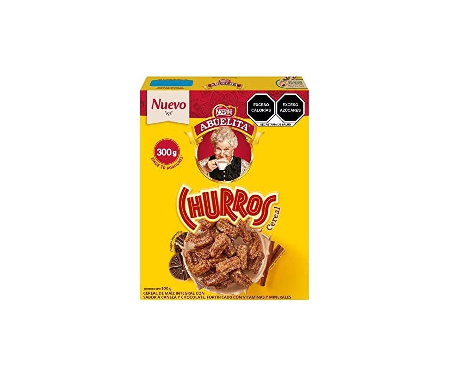 Nestle Cereal Churros de Chocolate Abuelita 300 Gramos