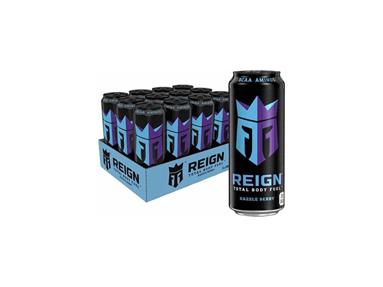REIGN Energy Drink Zero Sugar Razzle Berry 12 Pack