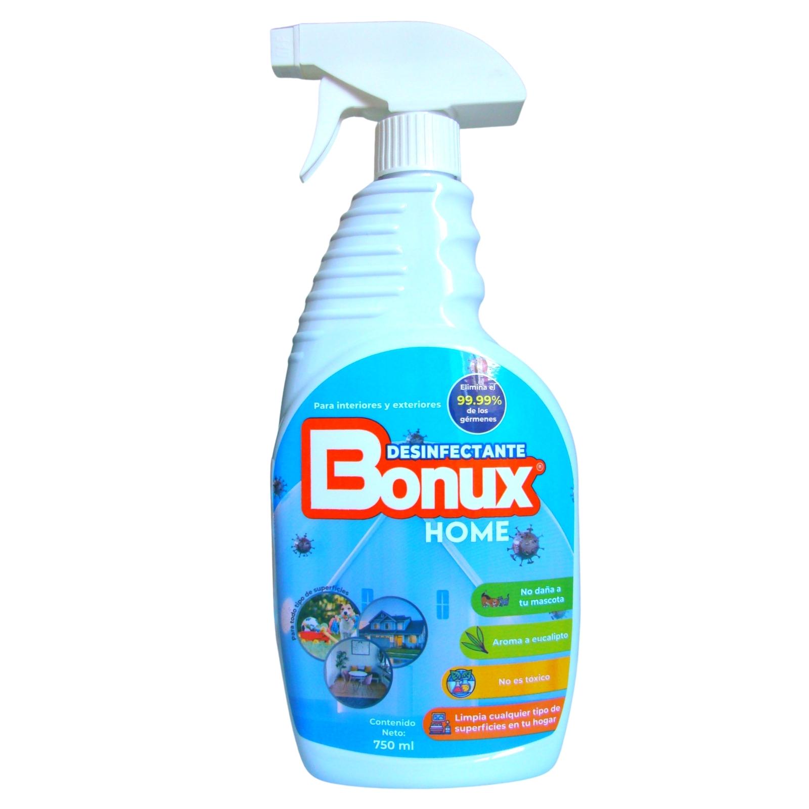 BONUX Home Desinfectante Atomizador 750 Ml Aroma Eucalipto Mascotas Perros y Gatos