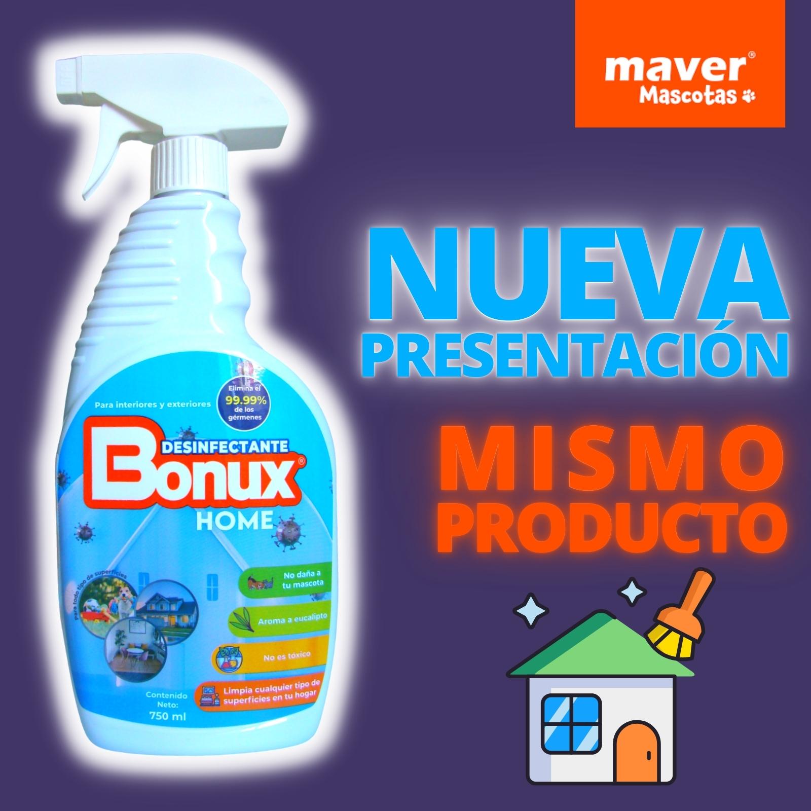BONUX Home Desinfectante Atomizador 750 Ml Aroma Eucalipto Mascotas Perros y Gatos