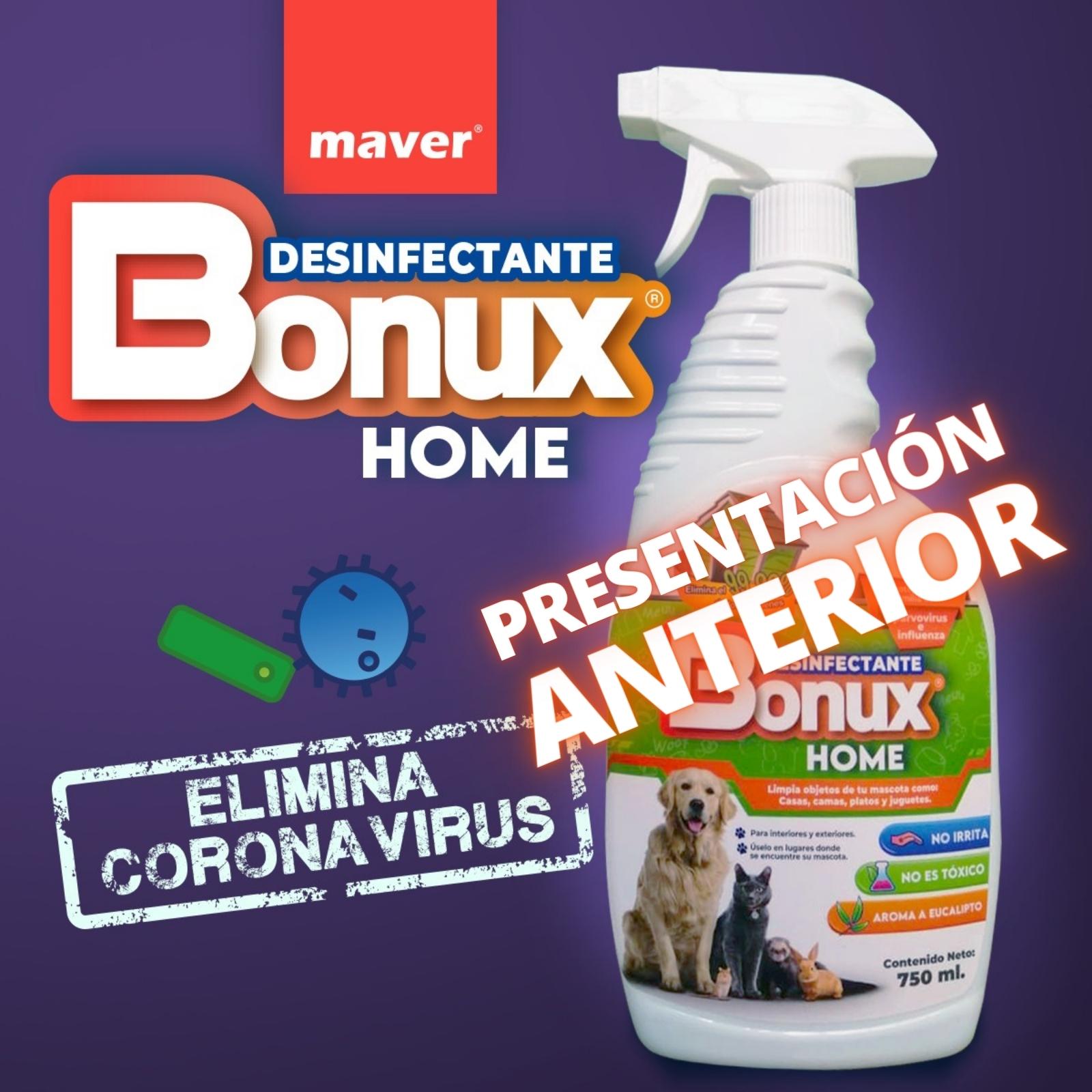 BONUX Home Desinfectante Atomizador 750 Ml Aroma Eucalipto Mascotas Perros y Gatos