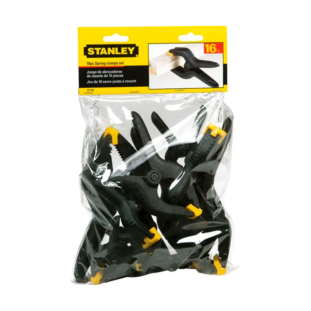 Juego De Prensas Tipo Clamp 16 Piezas Stanley 83-094
