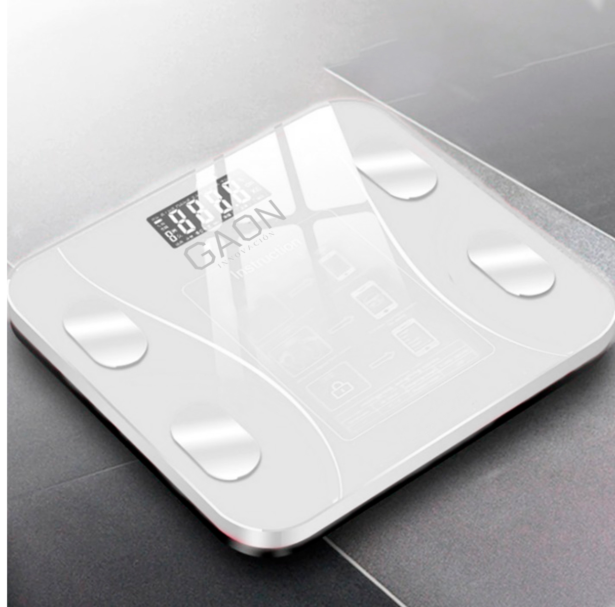 Bascula Digital Inteligente Peso Corporal Sincroniza Tu Celular Vía App