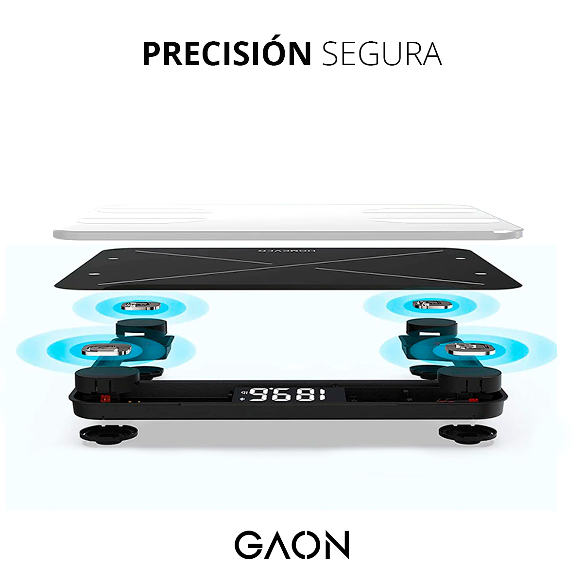 Bascula Digital Inteligente Peso Corporal Sincroniza Tu Celular Vía App