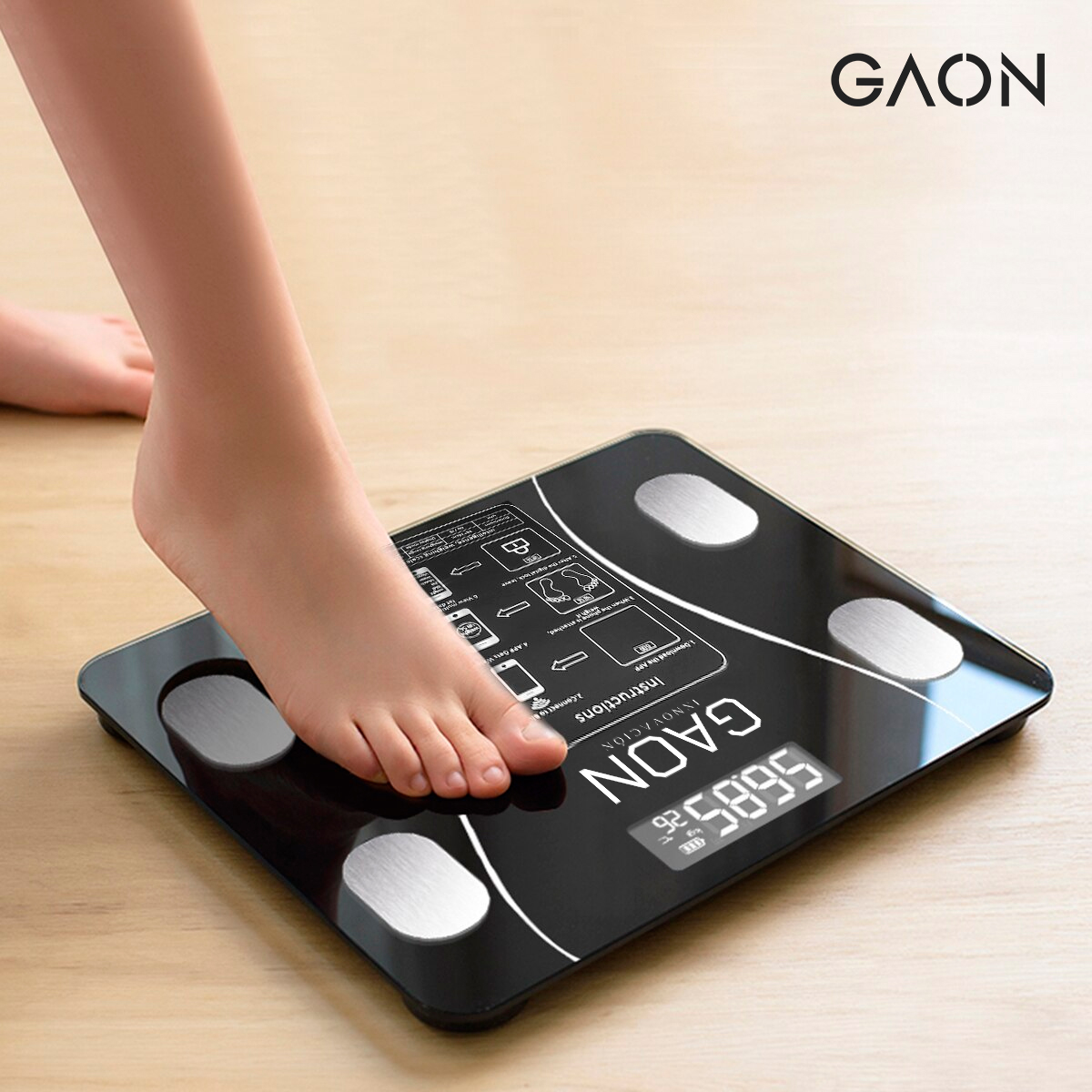 Bascula Digital Inteligente Peso Corporal Sincroniza Tu Celular Vía App