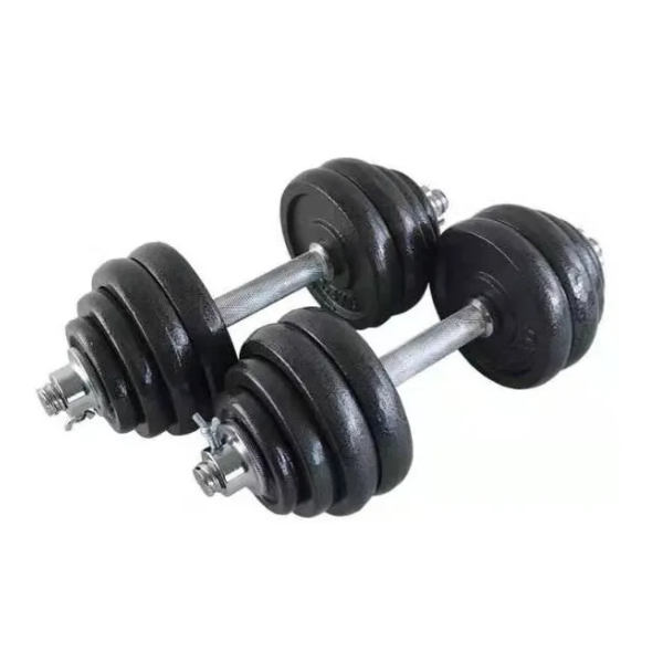 Set De Mancuernas Pesas Ajustables Hasta 30kg Con Barra