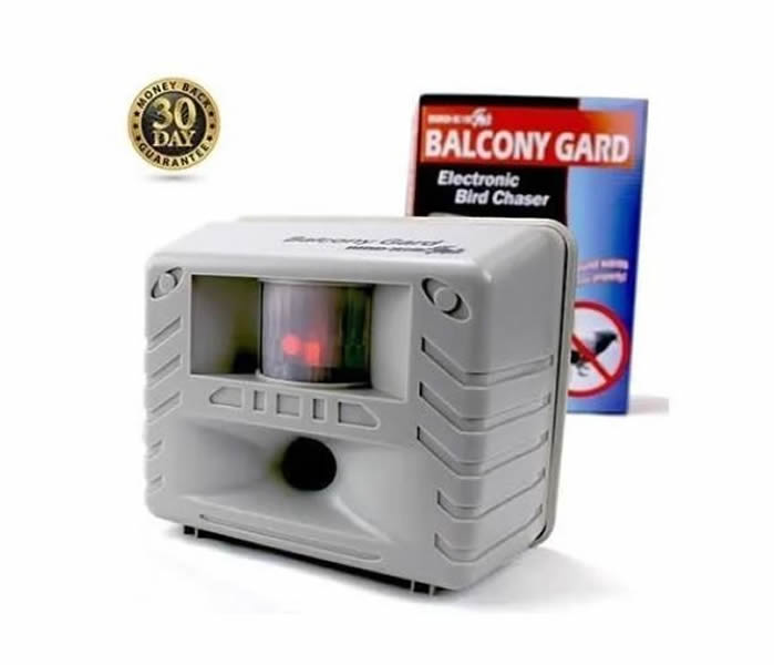 Ahuyentador Ultrasonico, Repelente De Aves / Pajaros. BALCONY GARD